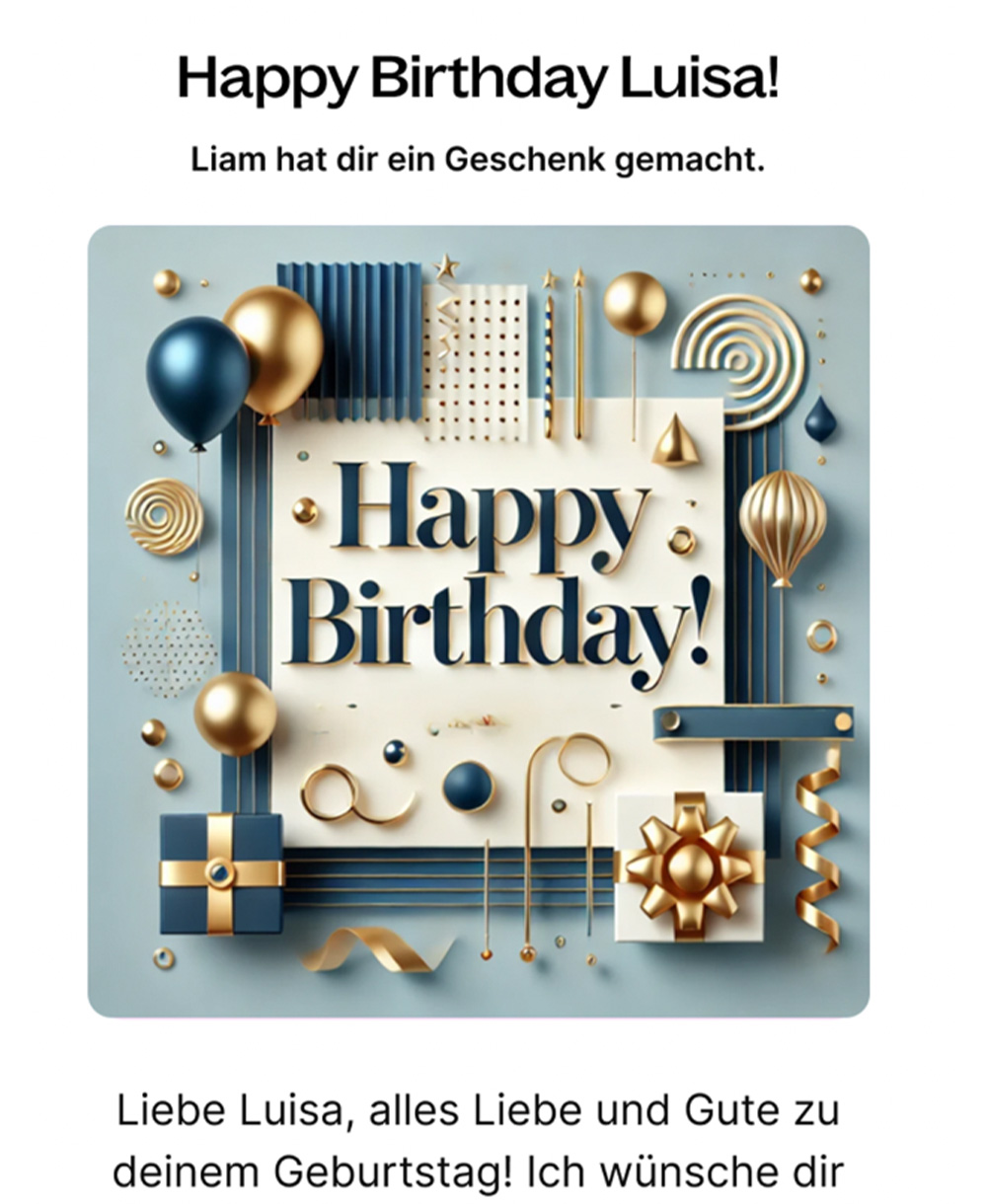 Immer Freude schenken